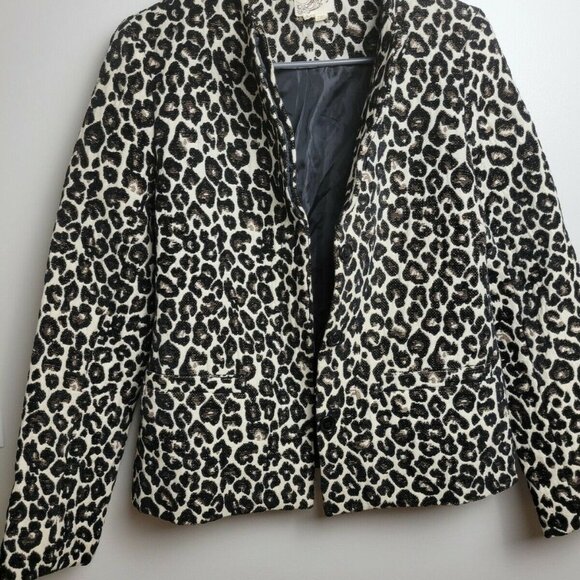 Tulle Leopard Blazer / Jacket Medium - Picture 6 of 6